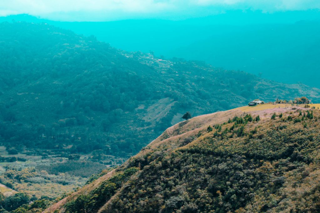 Warm Mountains Under Blue Sky, Costa Rica