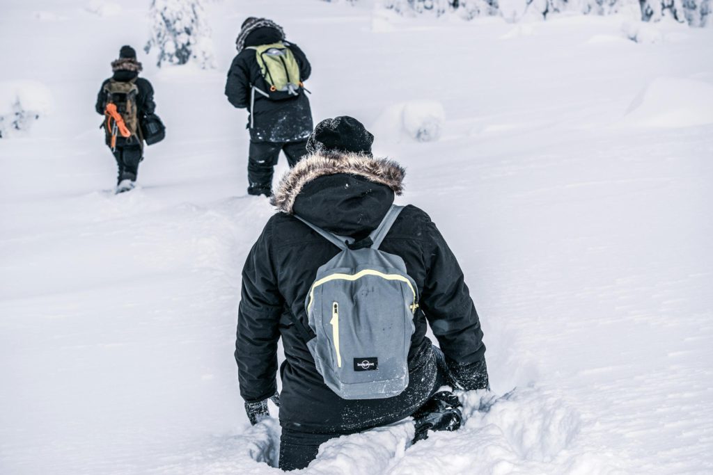 Best Places to See Snow - Person Walking on Snow, Finland