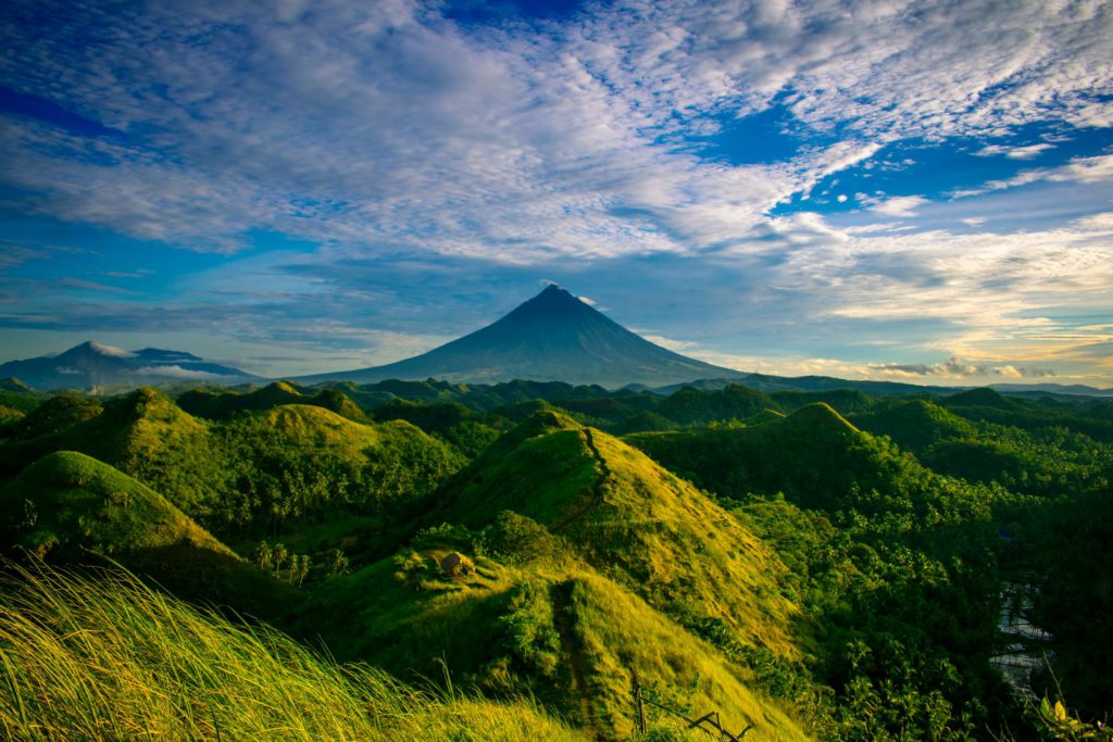 Scenic View of Mountain and Hills, Philippines