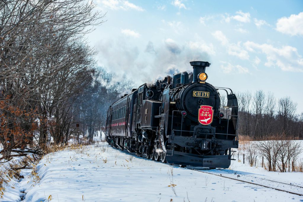 Best Places to See Snow : Train on a Railway , Hokkaido, Japan