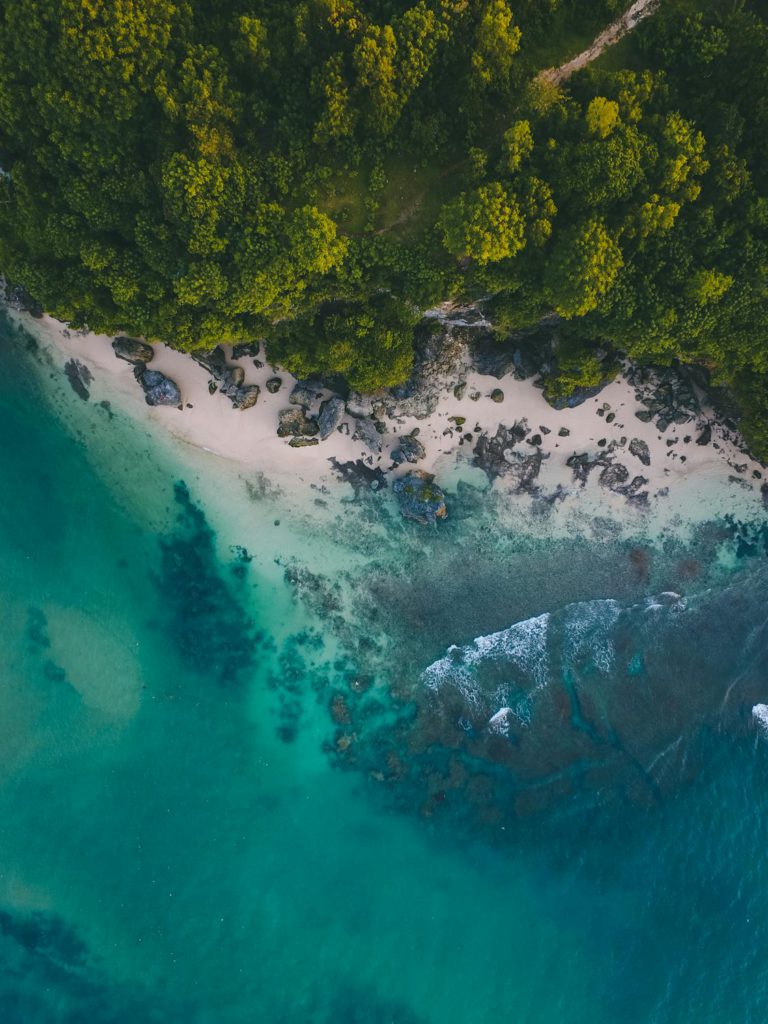 Body of Water Near Green Mountain, Bali, Indonesia